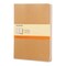 Moleskine Cahier Journals - 9-3/4" x 7-1/2", Ruled, Kraft, Pkg of 3